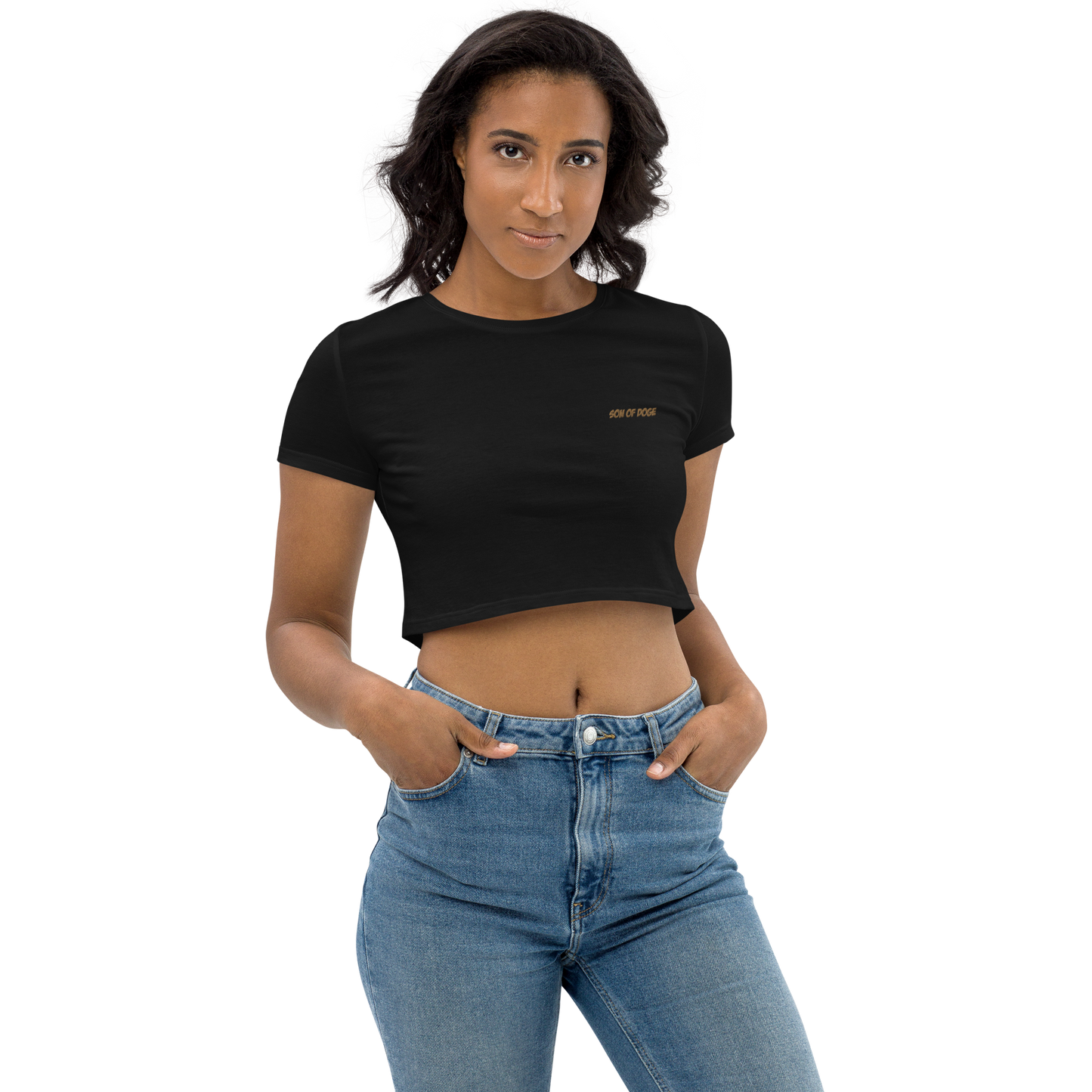 Son Of Doge Organic Crop Top (embroidered logo)