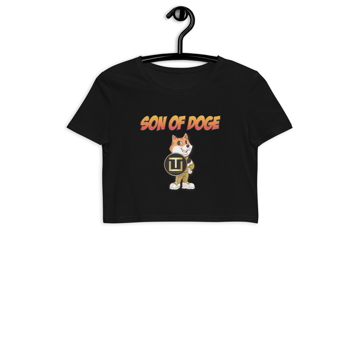 Son Of Doge Organic Crop Top (mascot and logo)
