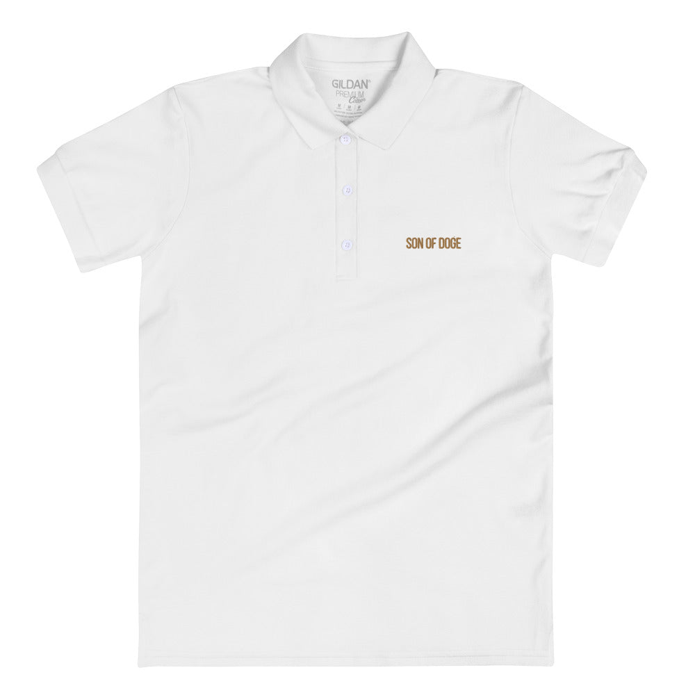 Son Of Doge Women's Embroidered Polo Shirt