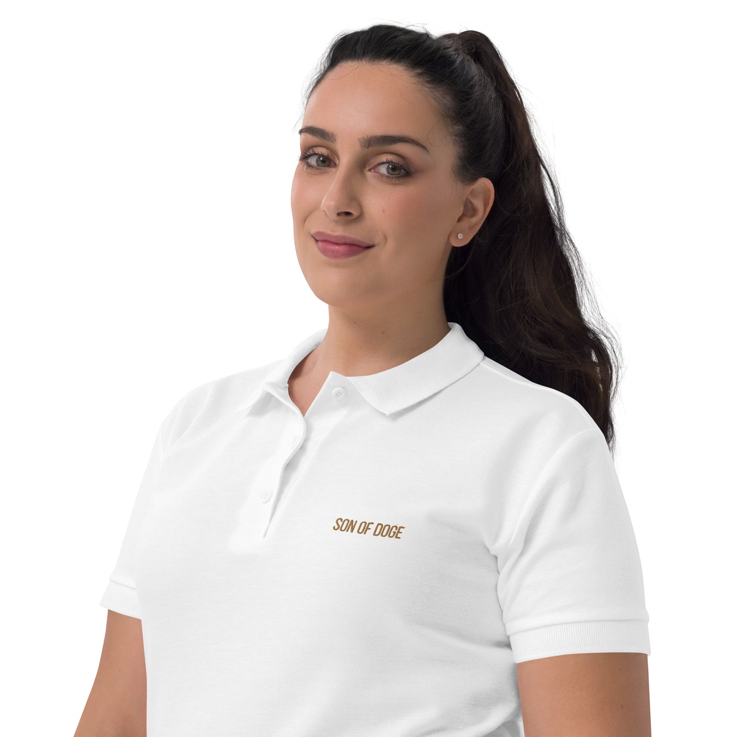 Son Of Doge Women's Embroidered Polo Shirt