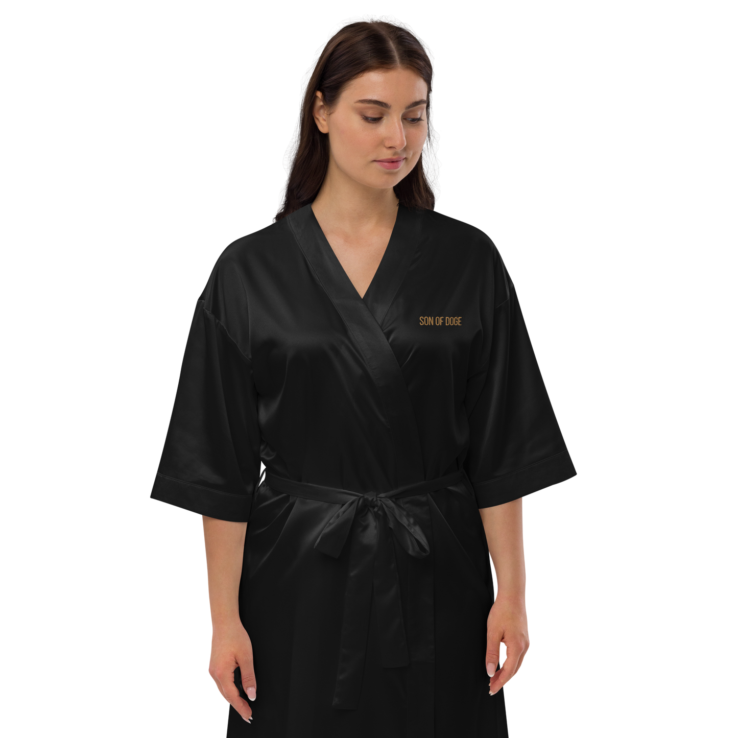 Son Of Doge Satin robe (gold embroidery)
