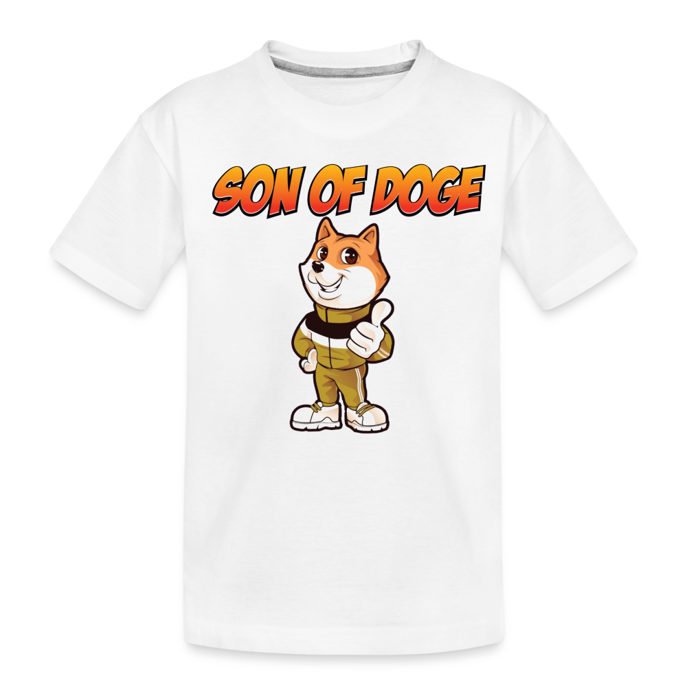 Son Of Doge Kid’s Premium Organic T-Shirt - white