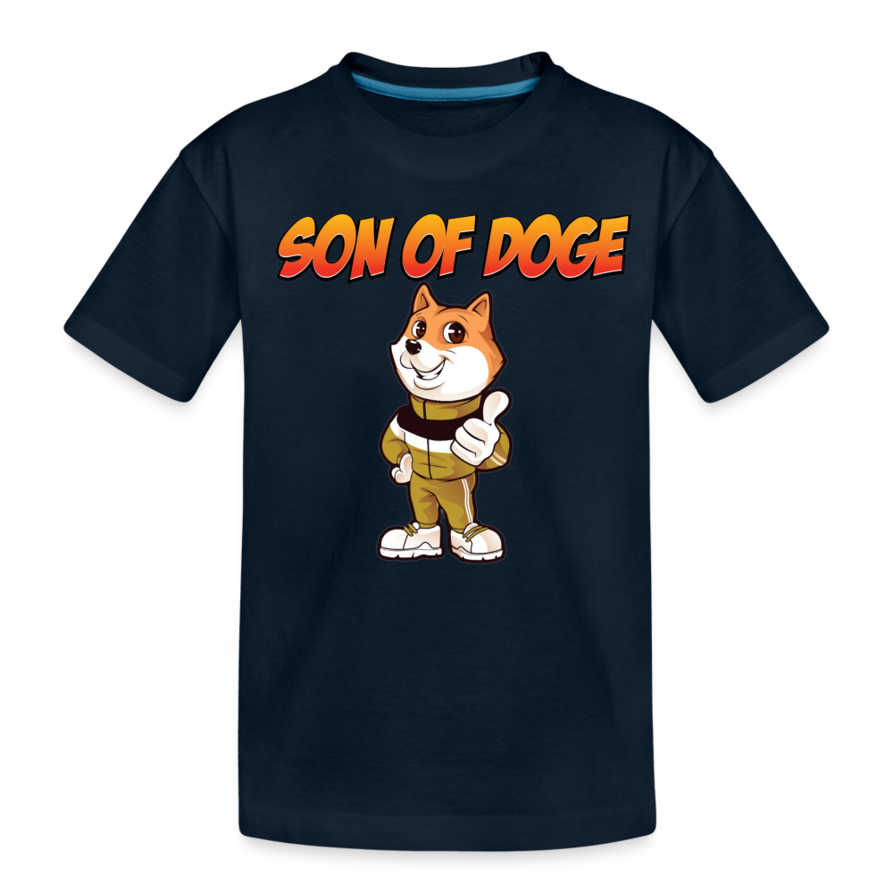 Son Of Doge Kid’s Premium Organic T-Shirt - deep navy