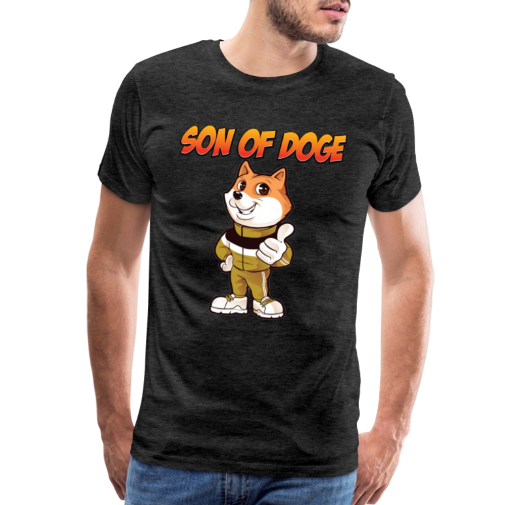 Son Of Doge Men's Premium T-Shirt (Front Logo) - charcoal grey