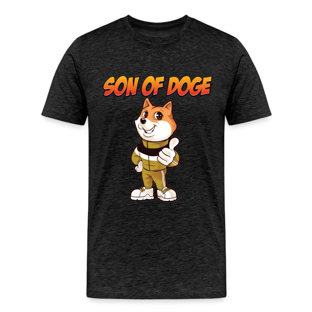 Son Of Doge Men's Premium T-Shirt (Front Logo) - charcoal grey
