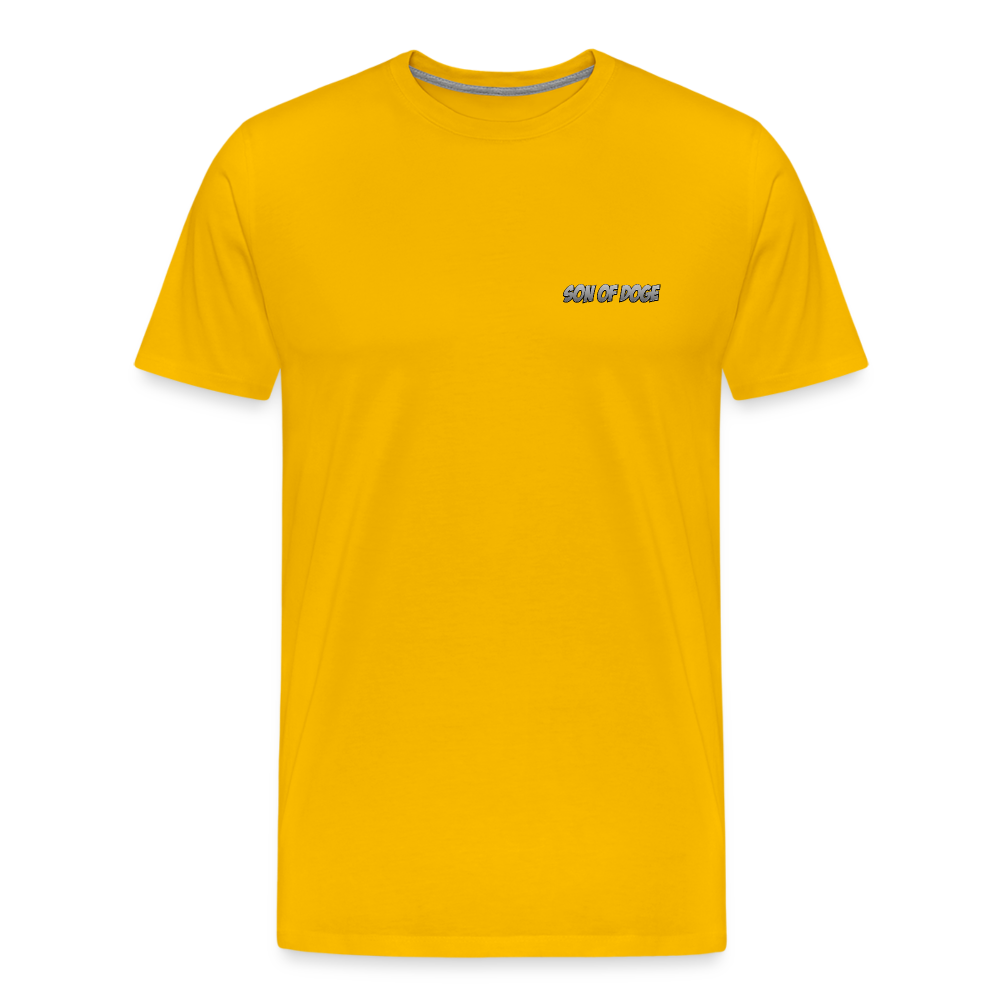 Son Of Doge Men's Premium T-Shirt (grey subtle) - sun yellow