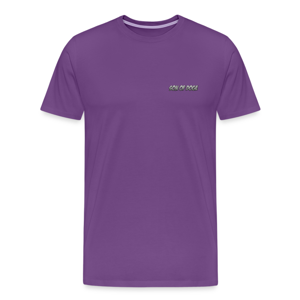 Son Of Doge Men's Premium T-Shirt (grey subtle) - purple