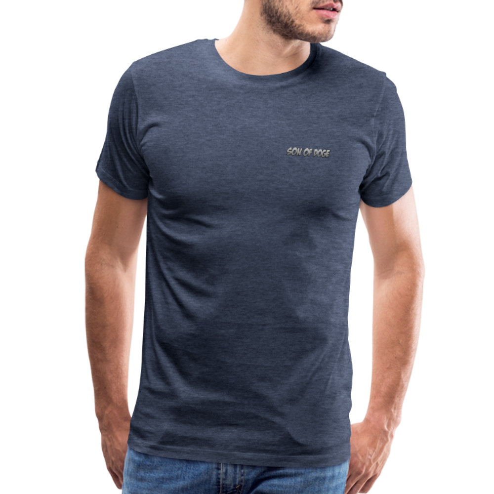 Son Of Doge Men's Premium T-Shirt (grey subtle) - heather blue