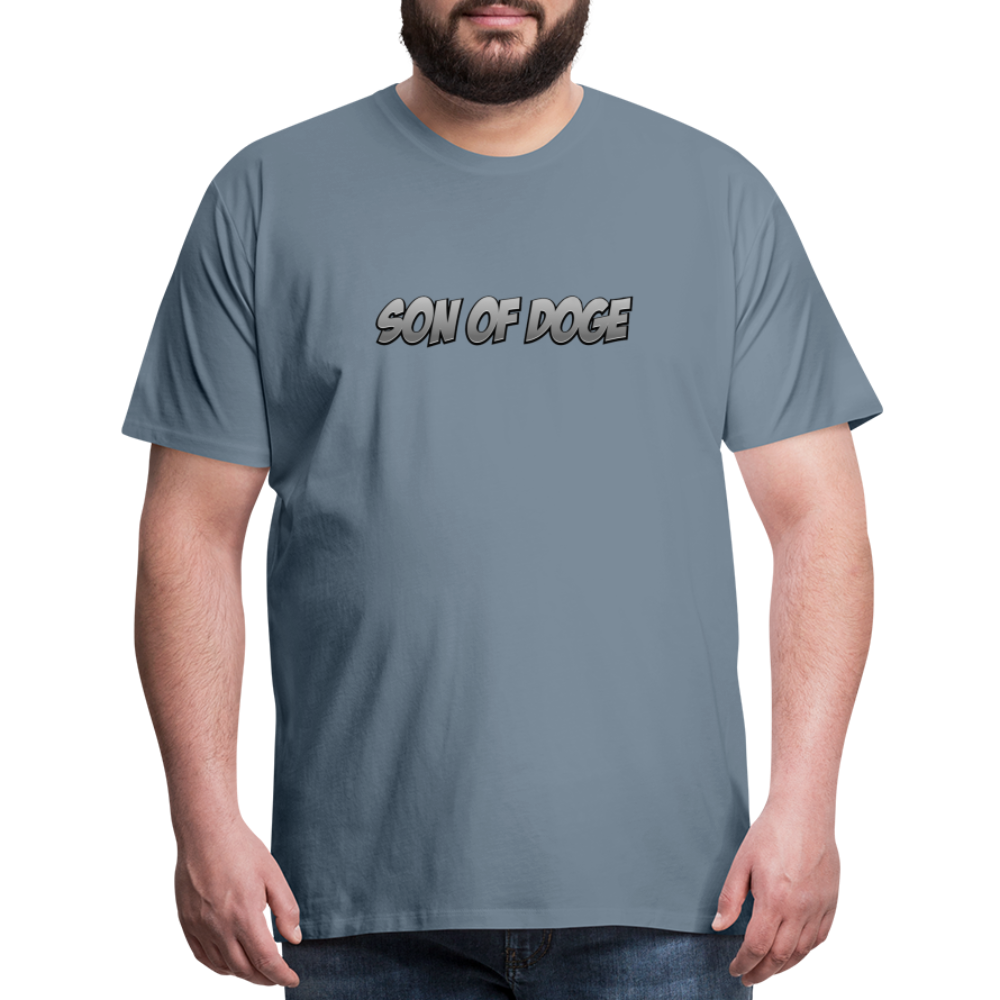 Son Of Doge Men's Premium T-Shirt (Grey) - steel blue