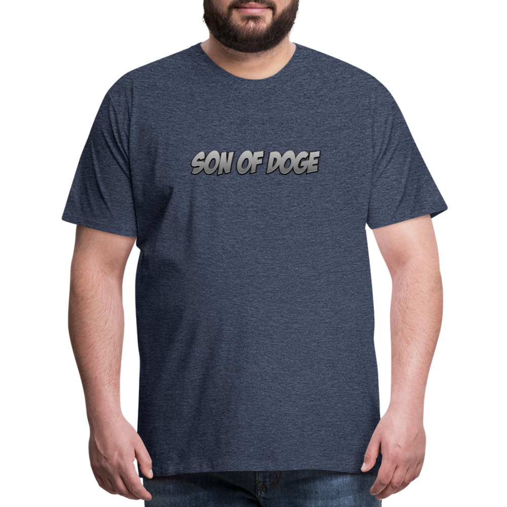 Son Of Doge Men's Premium T-Shirt (Grey) - heather blue