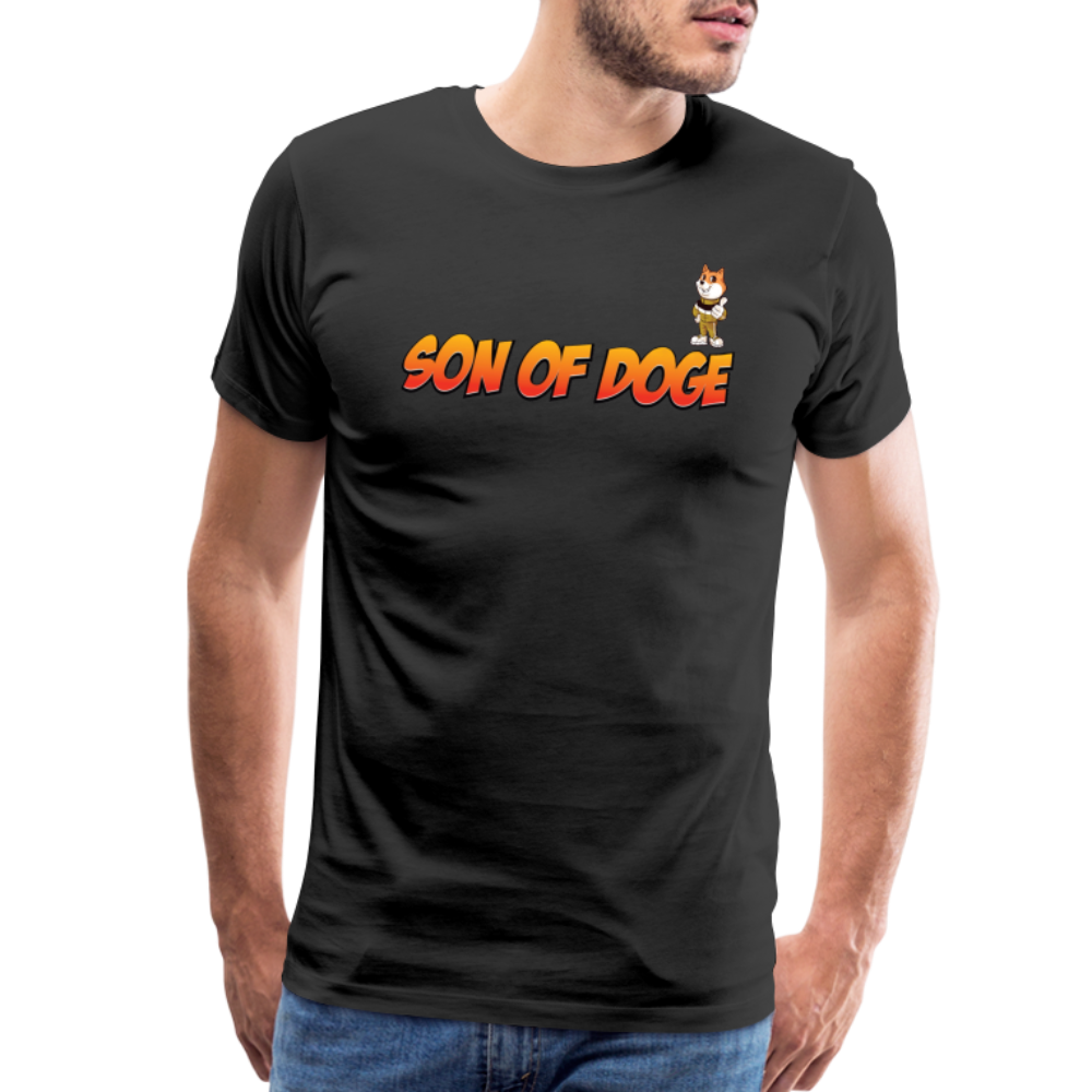 Son Of Doge Men's Premium T-Shirt (font & mascot) - black