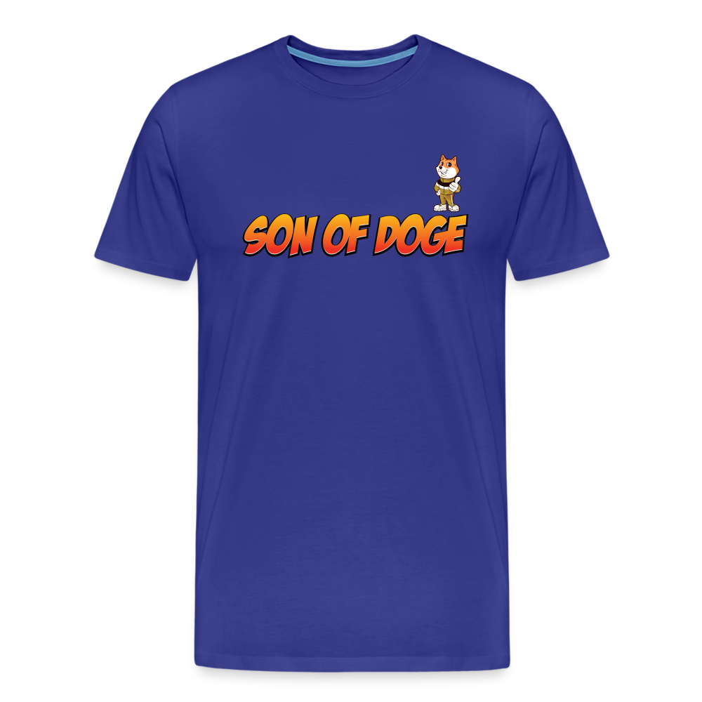Son Of Doge Men's Premium T-Shirt (font & mascot) - royal blue