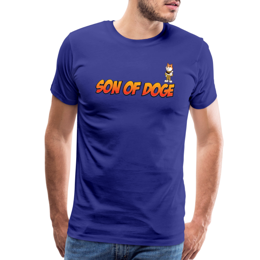 Son Of Doge Men's Premium T-Shirt (font & mascot) - royal blue