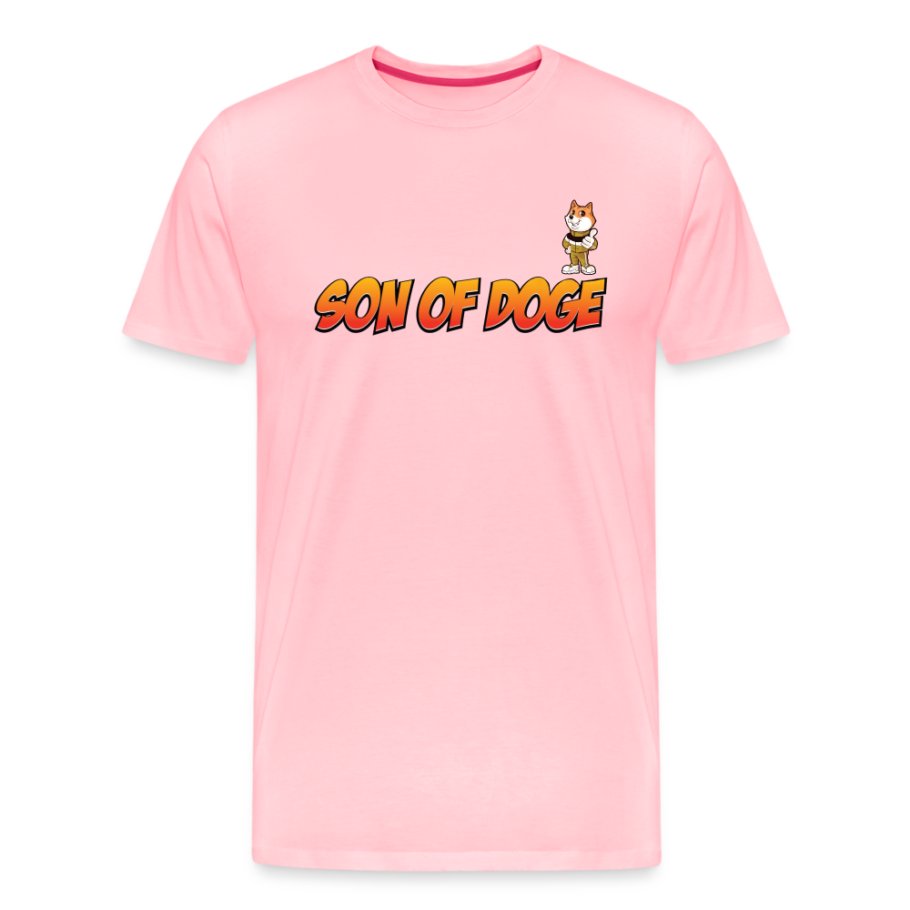 Son Of Doge Men's Premium T-Shirt (font & mascot) - pink