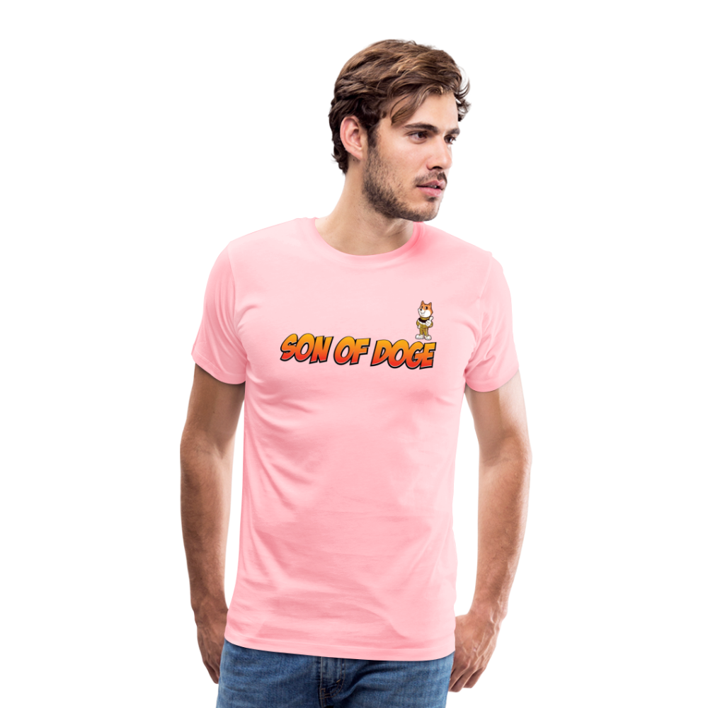 Son Of Doge Men's Premium T-Shirt (font & mascot) - pink