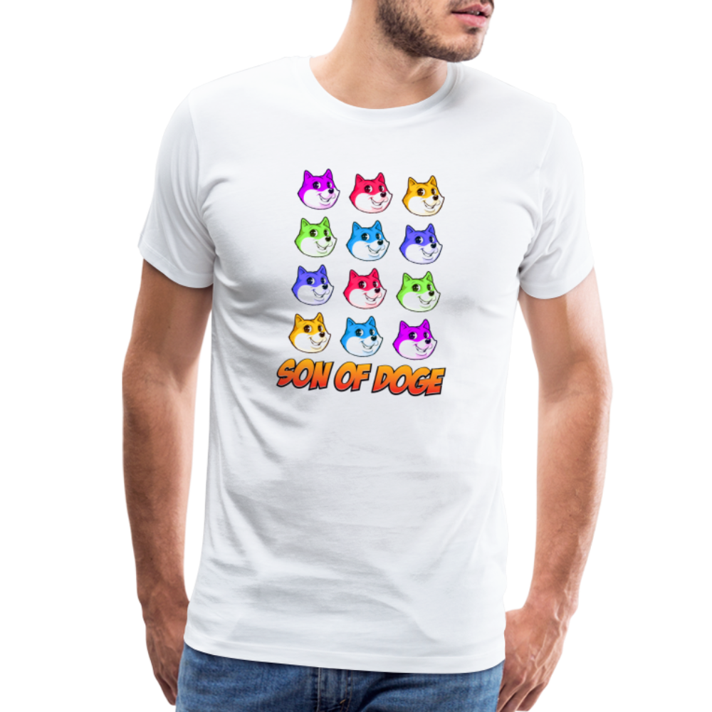 Son Of Doge Men's Premium T-Shirt (Multi Colored) - white