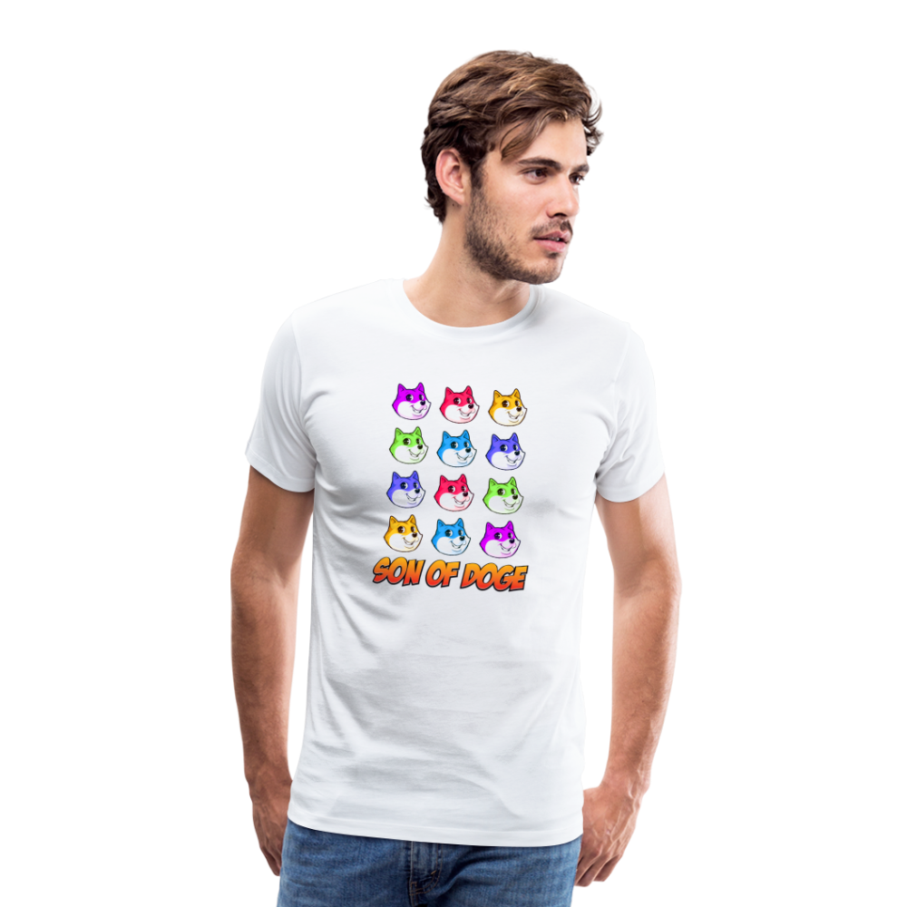 Son Of Doge Men's Premium T-Shirt (Multi Colored) - white