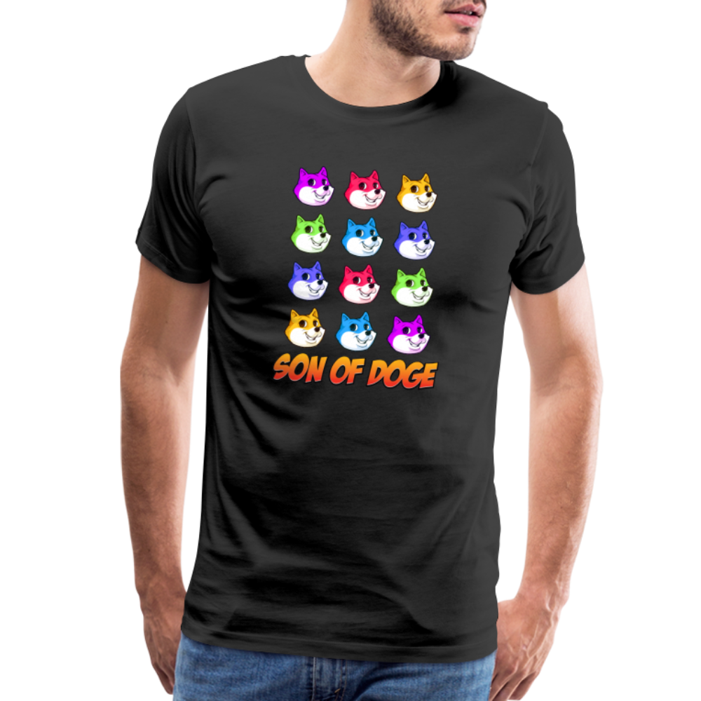 Son Of Doge Men's Premium T-Shirt (Multi Colored) - black