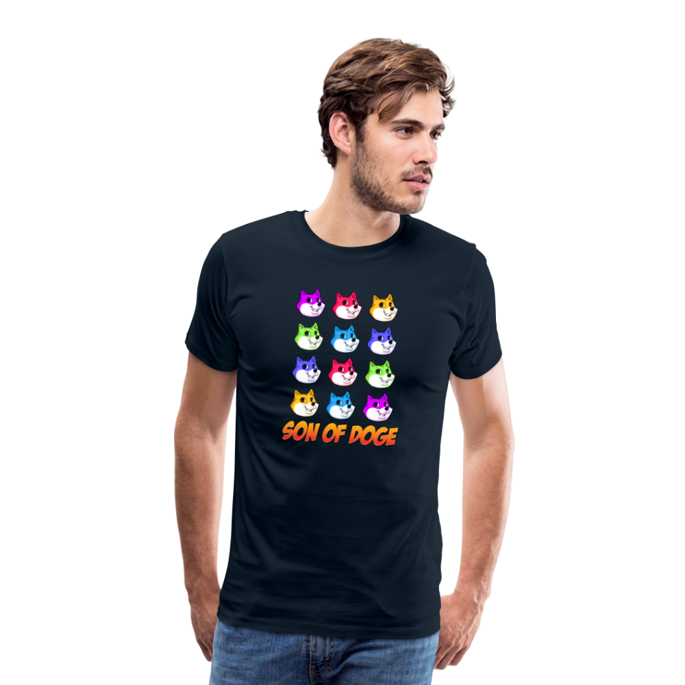 Son Of Doge Men's Premium T-Shirt (Multi Colored) - deep navy