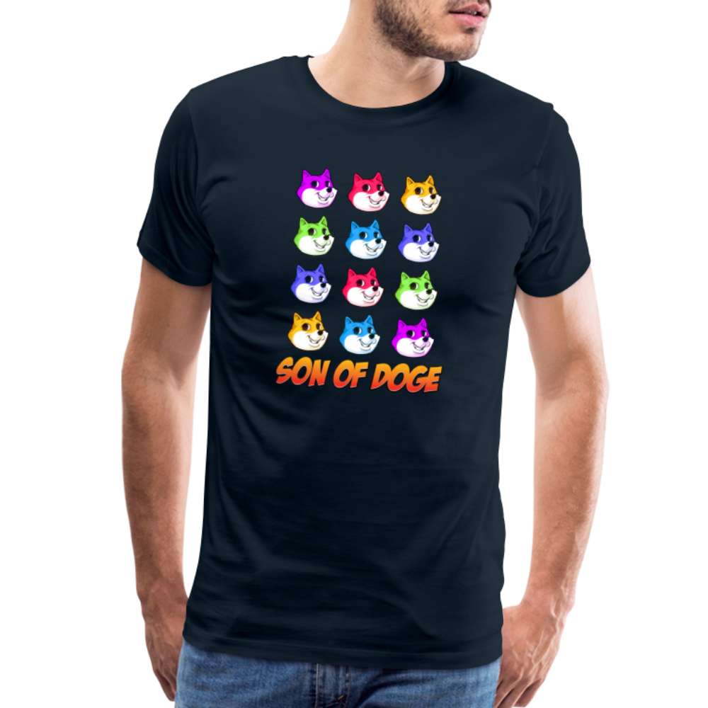 Son Of Doge Men's Premium T-Shirt (Multi Colored) - deep navy