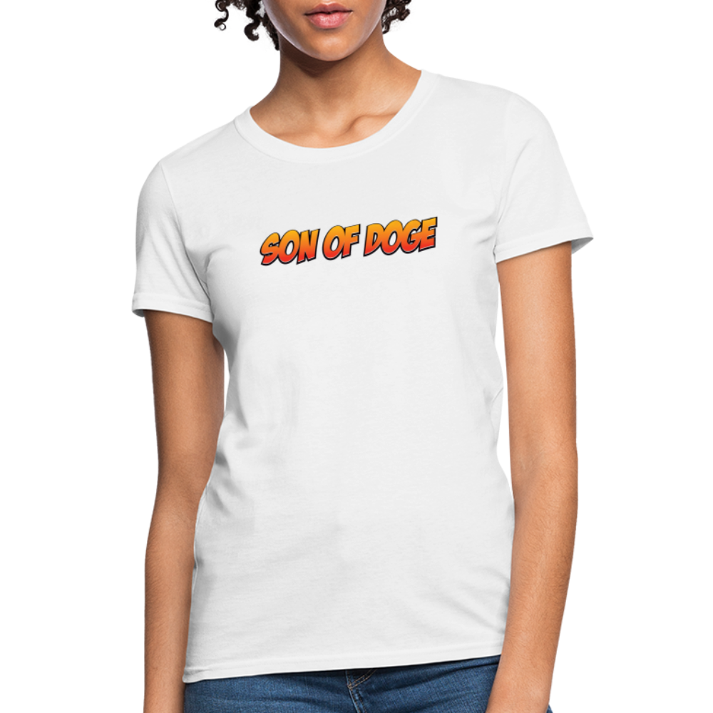 Women's T-Shirt - Color Print - white