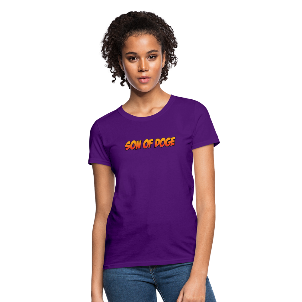 Women's T-Shirt - Color Print - purple