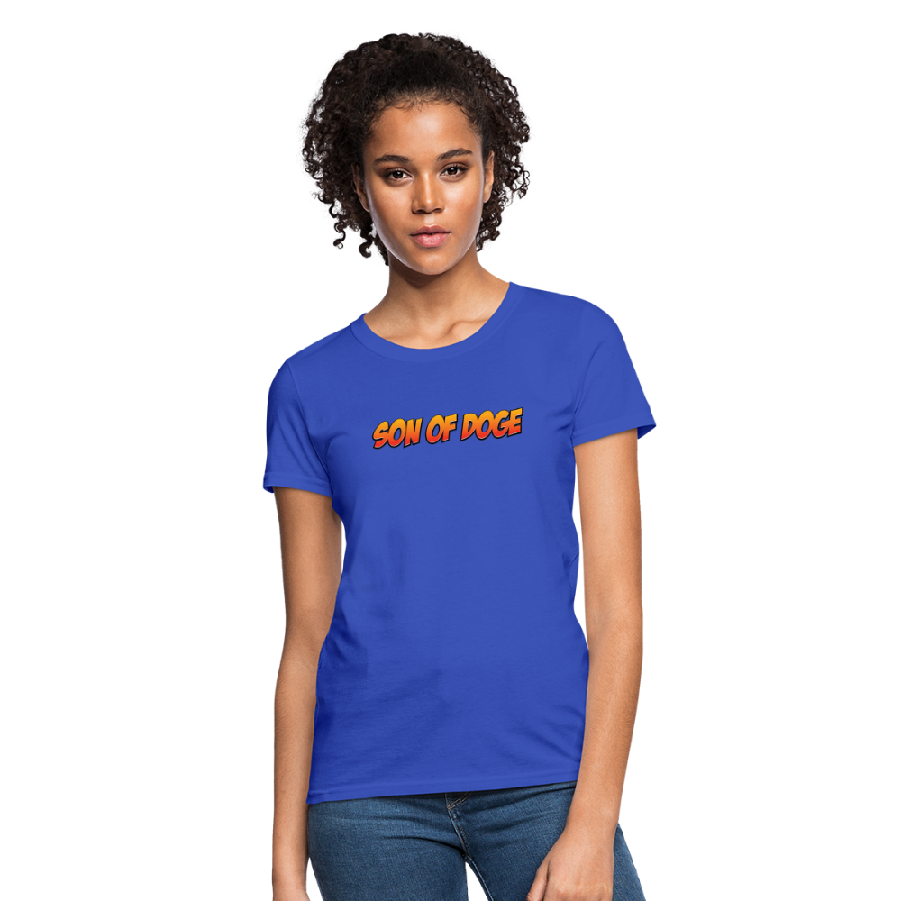 Women's T-Shirt - Color Print - royal blue