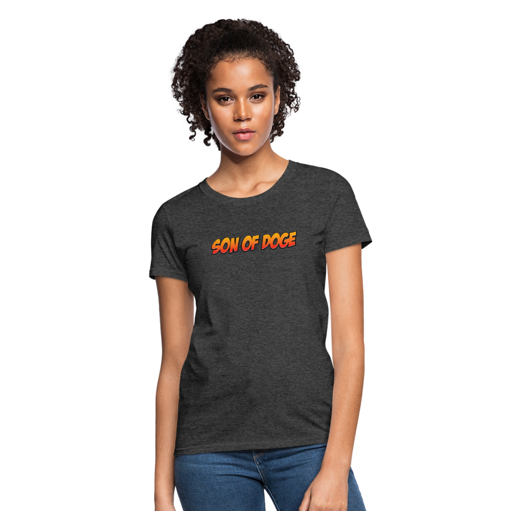 Women's T-Shirt - Color Print - heather black