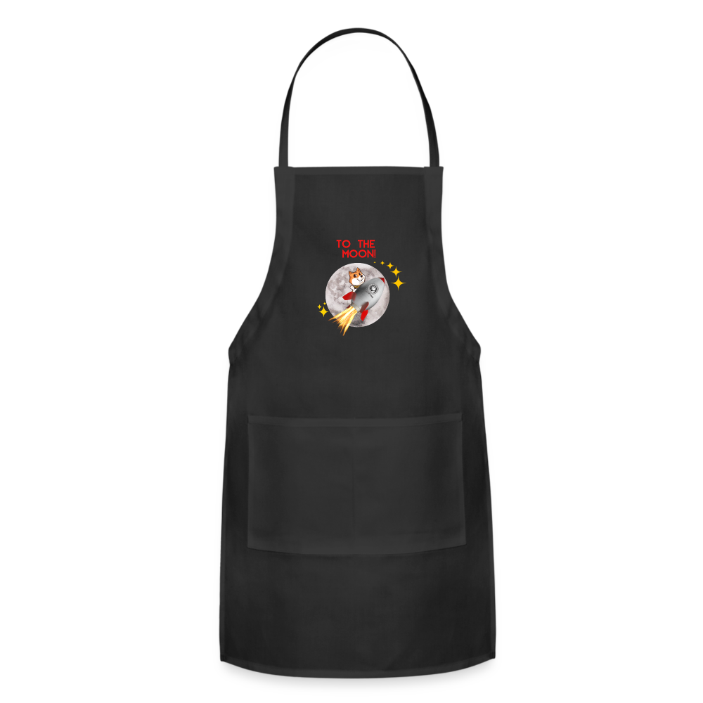 Son Of Doge Adjustable Apron (To The Moon) - black