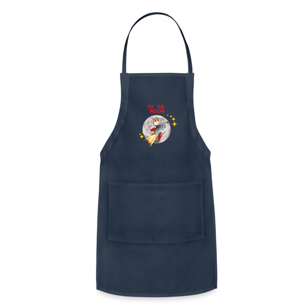 Son Of Doge Adjustable Apron (To The Moon) - navy