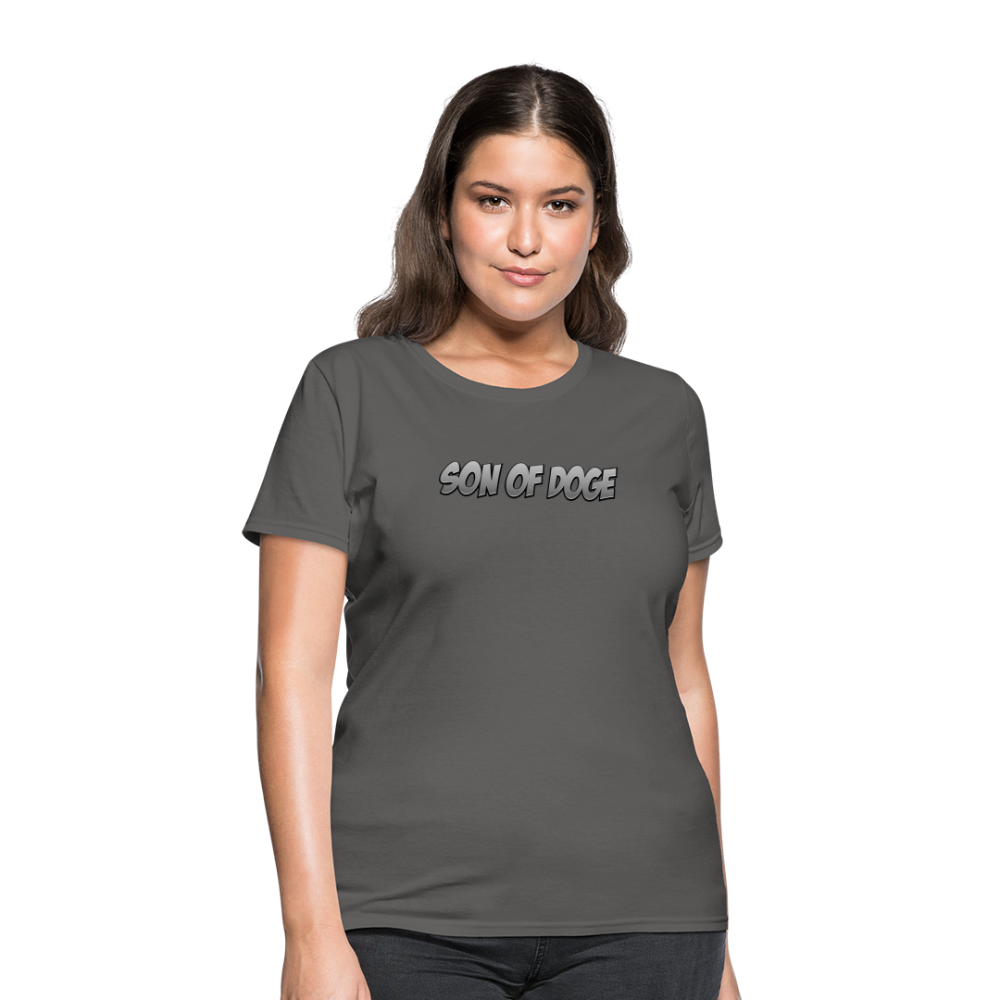 Women's T-Shirt (Grey Print) - charcoal