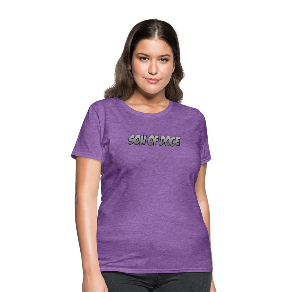 Women's T-Shirt (Grey Print) - purple heather