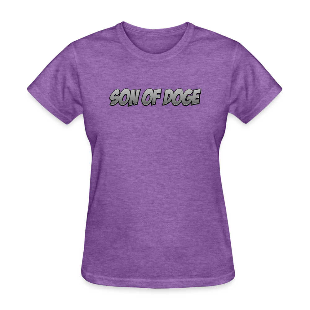 Women's T-Shirt (Grey Print) - purple heather