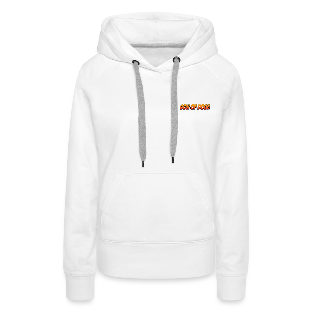 Son Of Doge Women’s Premium Hoodie (Color Font) - white