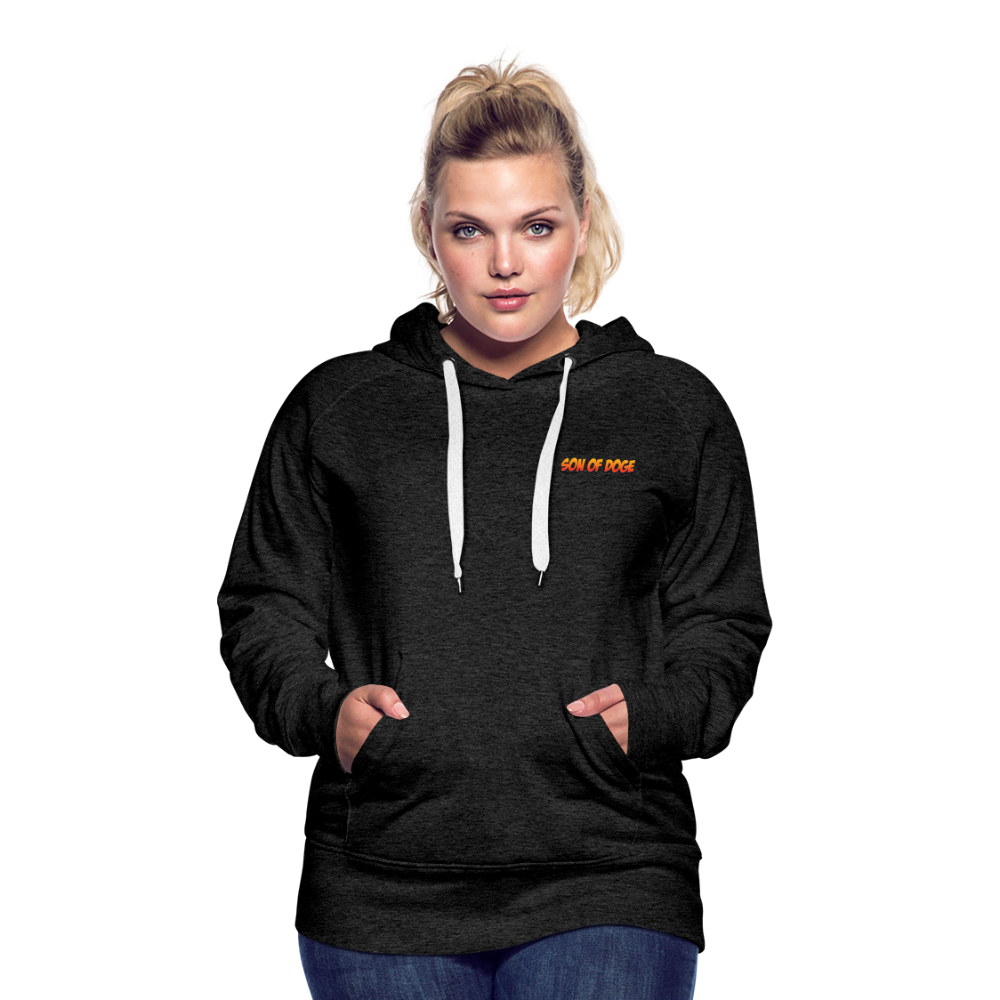 Son Of Doge Women’s Premium Hoodie (Color Font) - charcoal grey