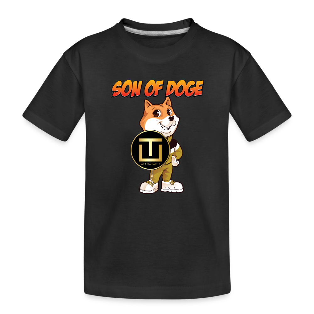 Son Of Doge Toddler Premium Organic T-Shirt - black