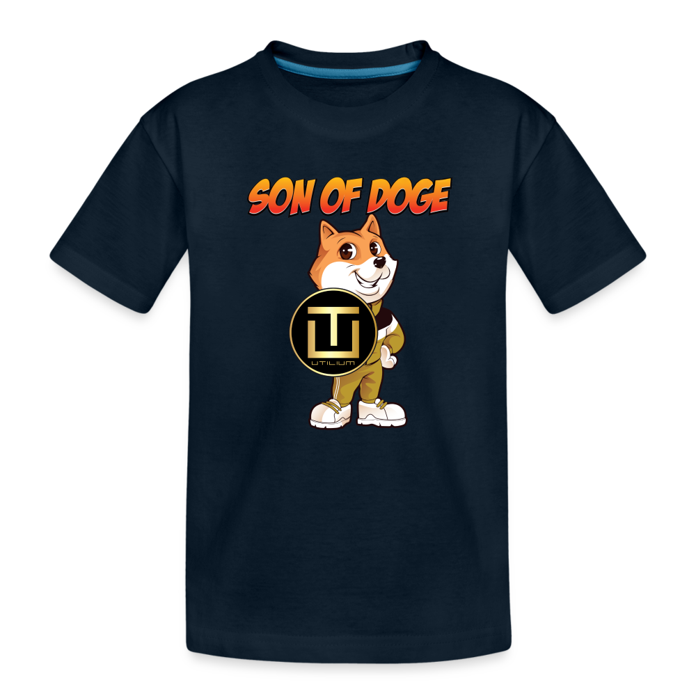 Son Of Doge Toddler Premium Organic T-Shirt - deep navy