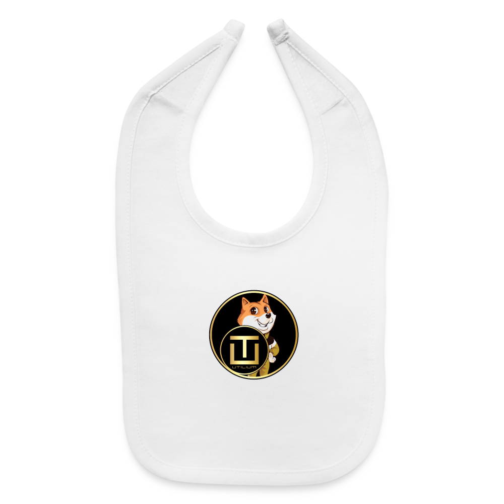 Son Of Doge Baby Bib - (mascot with shield) - white