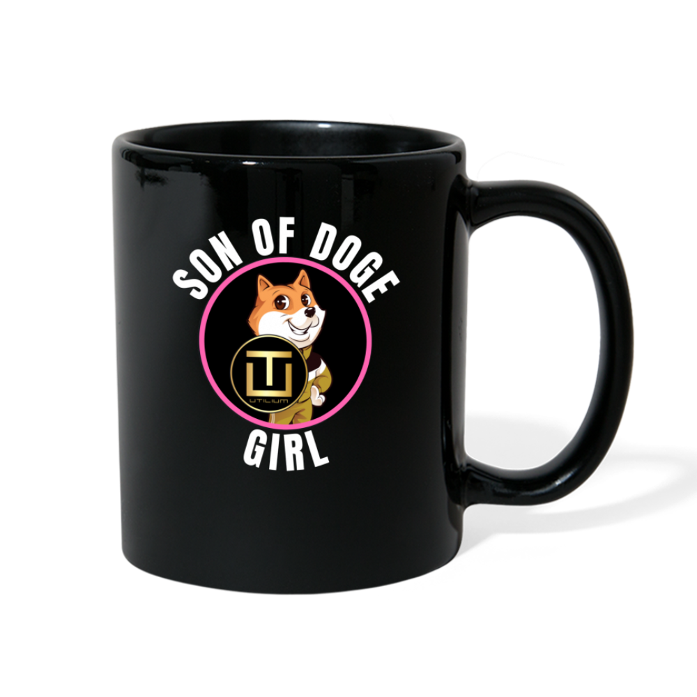 Son Of Doge 'Girl' Black Mug - black