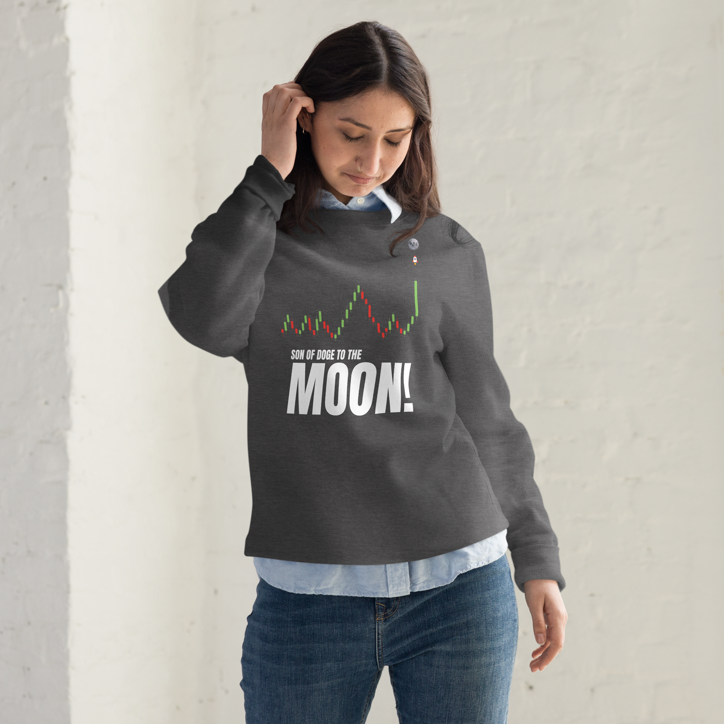 Son Of Doge 'To The Moon' Women's fashion sweatshirt