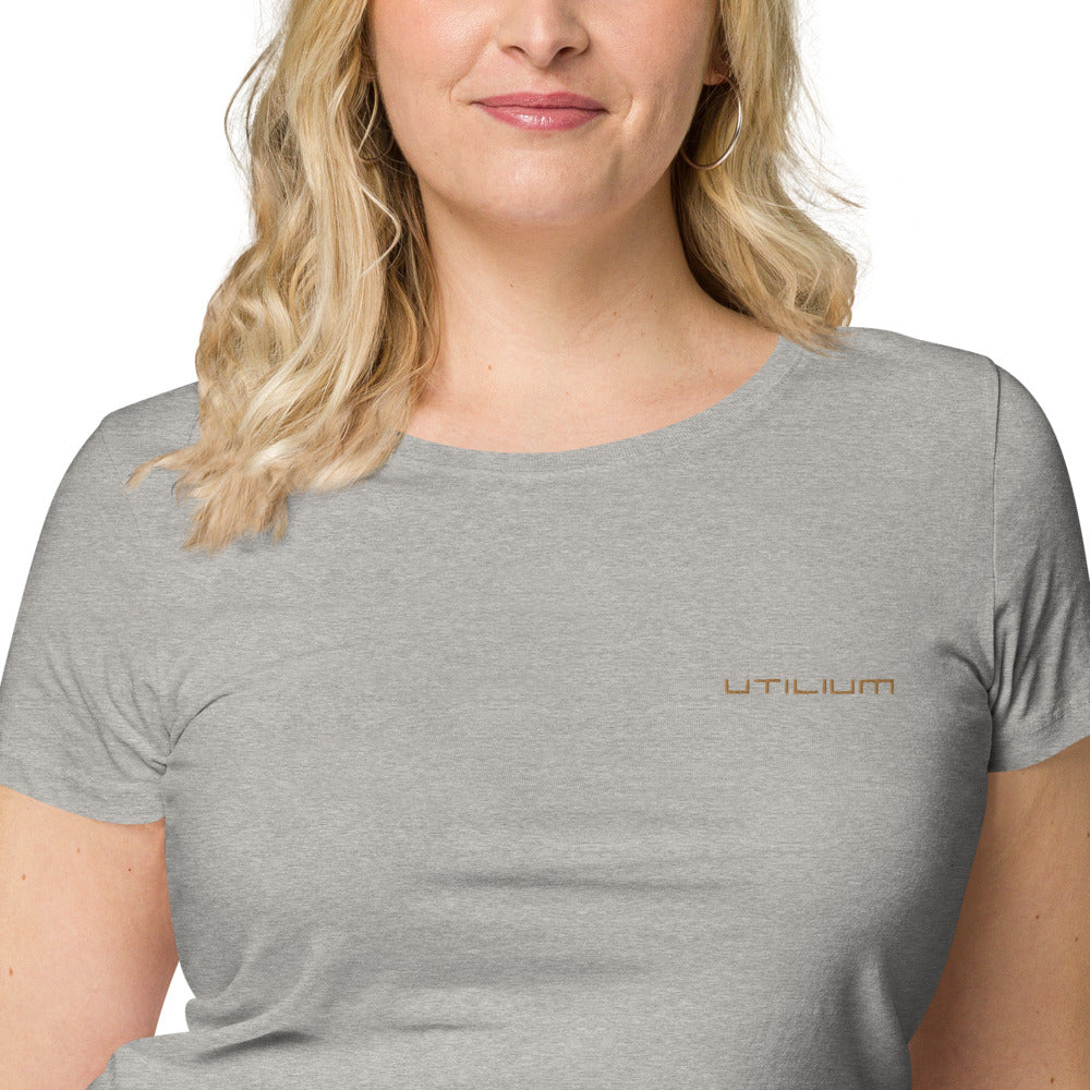 Utilium Women’s basic organic t-shirt - text