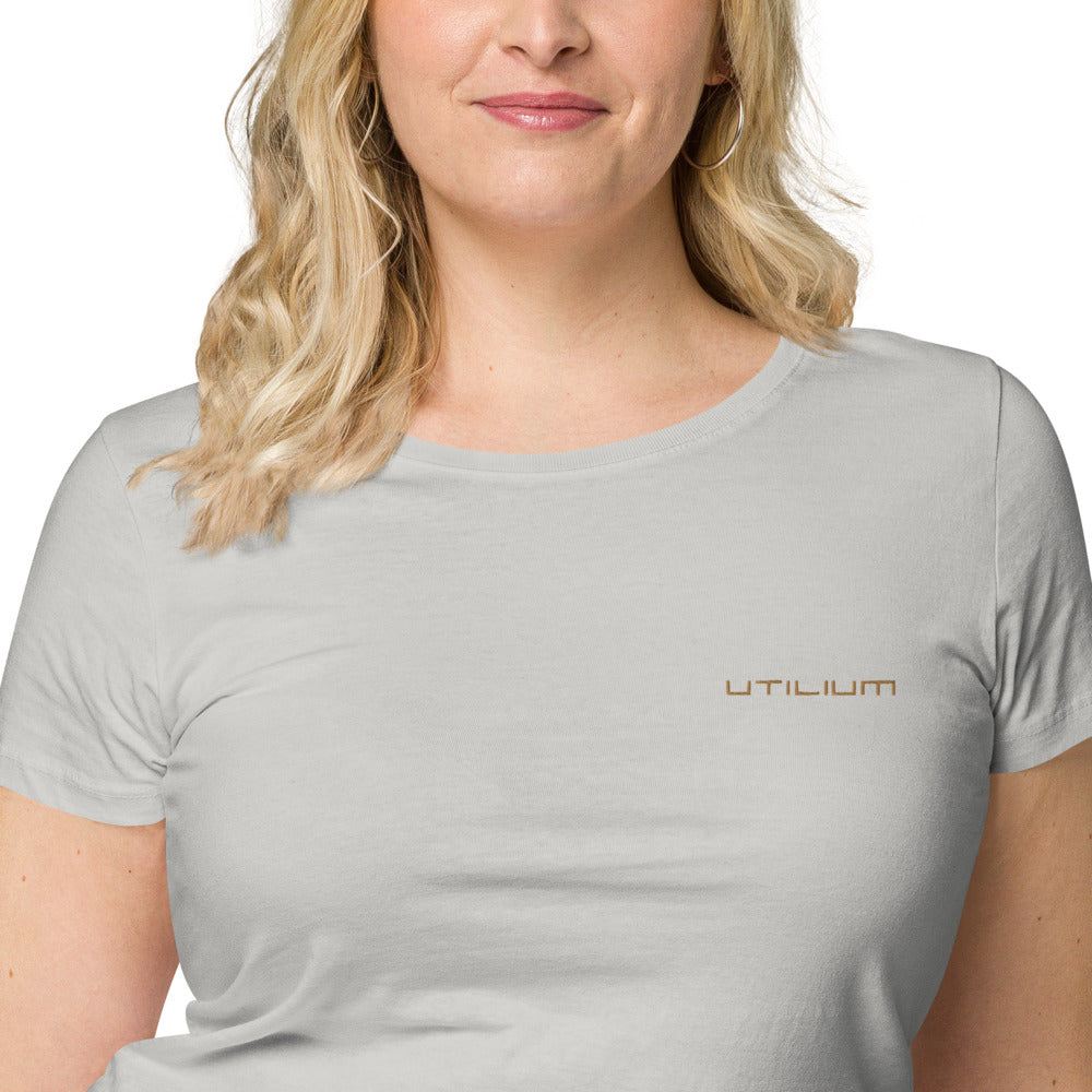 Utilium Women’s basic organic t-shirt - text