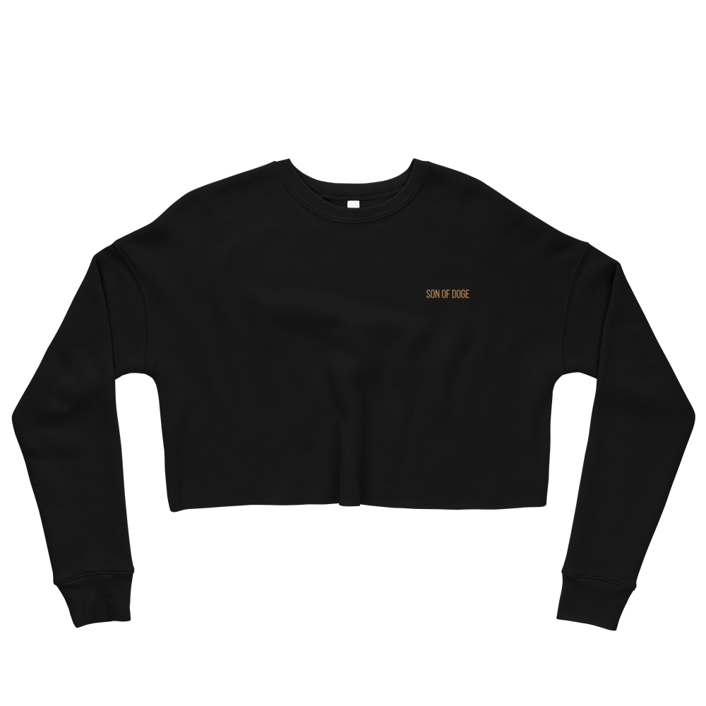 Son Of Doge Crop Sweatshirt (gold embroider)