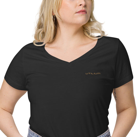 Utilium Women’s fitted v-neck t-shirt